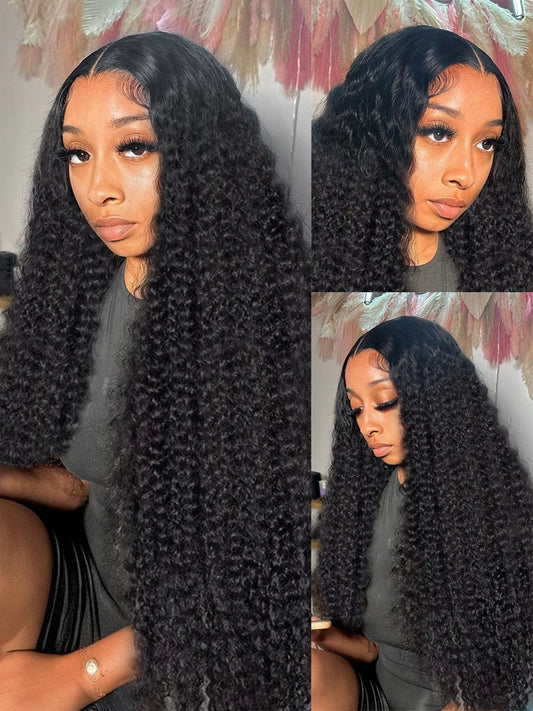 Brazilian 200 Density | Curly 13x6 Lace Front  Water Wave