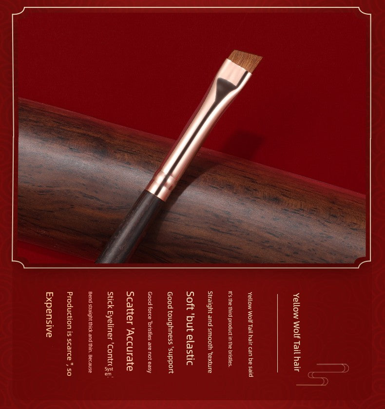 Ebony Rose 12 Makeup Brushes Suit Animal Fur Lady Texture
