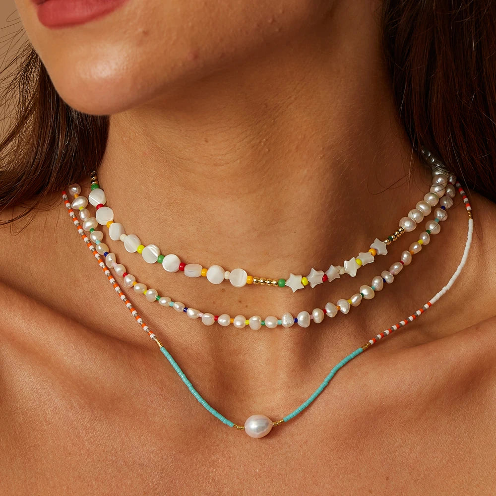 Boho Streetwear Luxury Pearl Necklace
