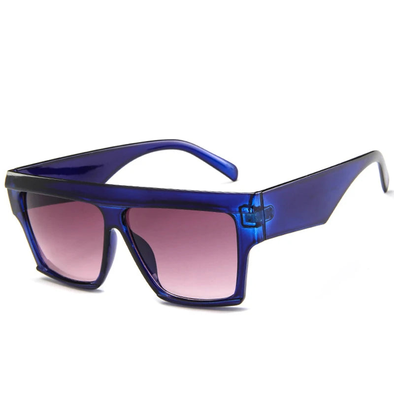 Unisex UV400 Square One-Piece Outdoor Eyeglasses