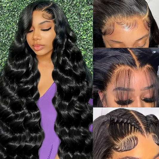 Brazilian 13x6 HD Front Wigs Transparent Lace Natural Body Wave | 200 Density