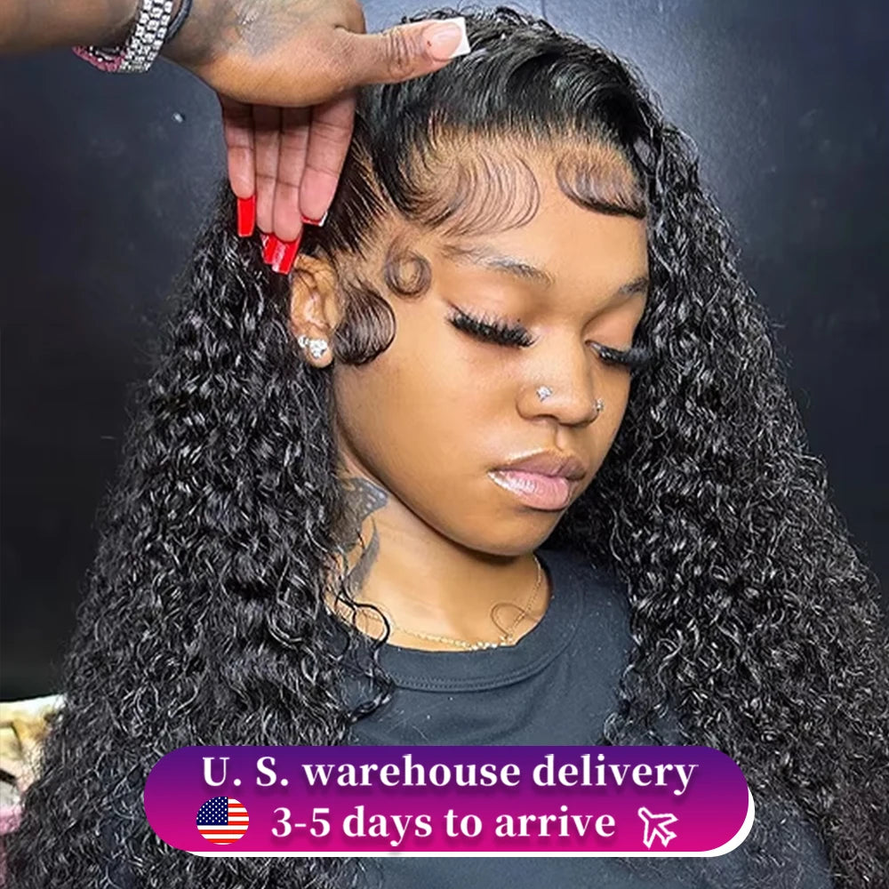 250 Density Kinky Curly | 40Inch Brazilian Loose Deep Wave