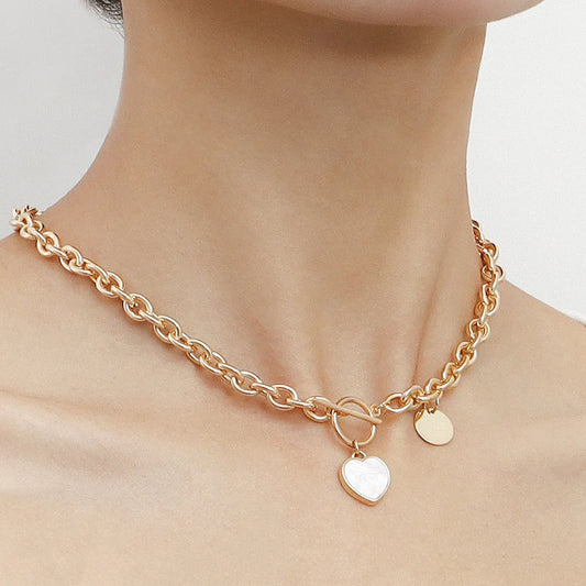 Heart Sheet Pendant Necklaces