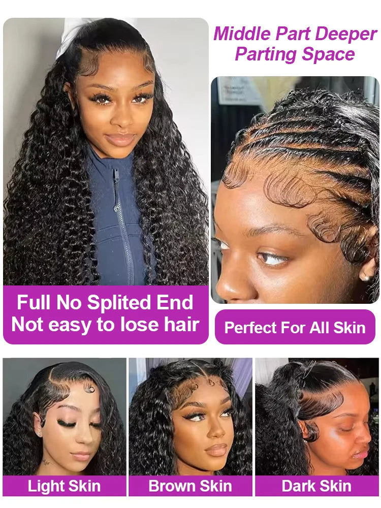 Brazilian 300% High Density Loose Deep Wave | 13x4 HD Lace Frontal Human Hair