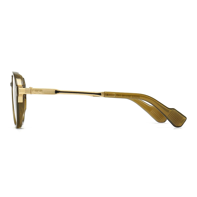 Aviator Double-Brorgon Square Frame Sunglasses