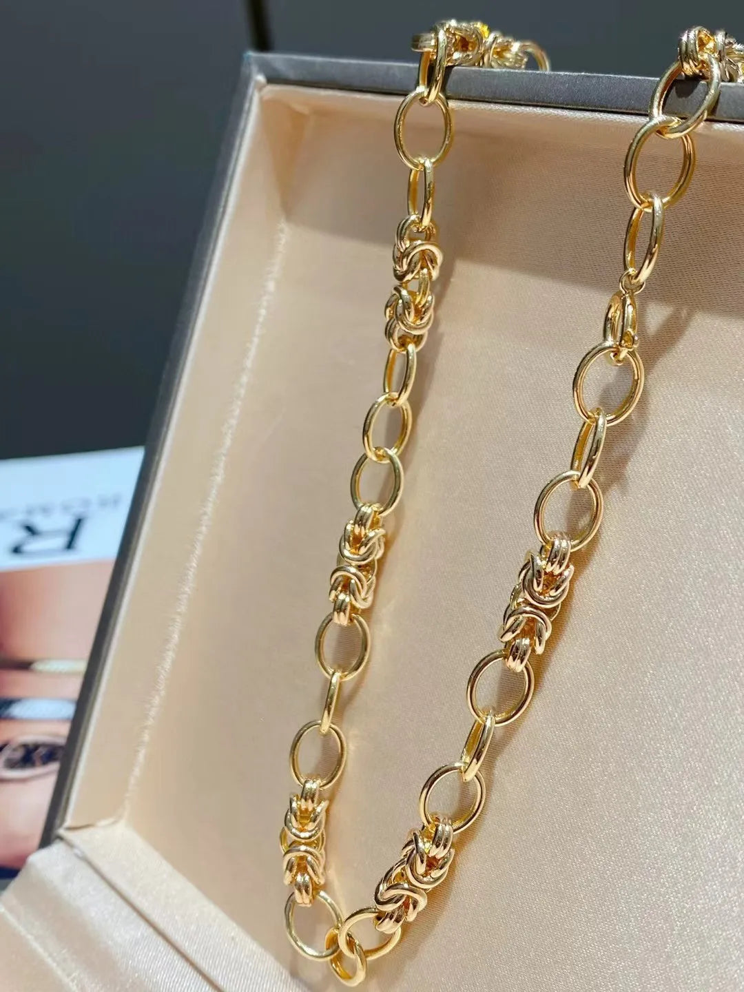 18k Original AU750 Gold Luxury Quality Jewelry