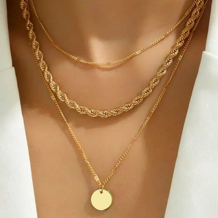 Hot Selling Water Droplet Layered Necklace