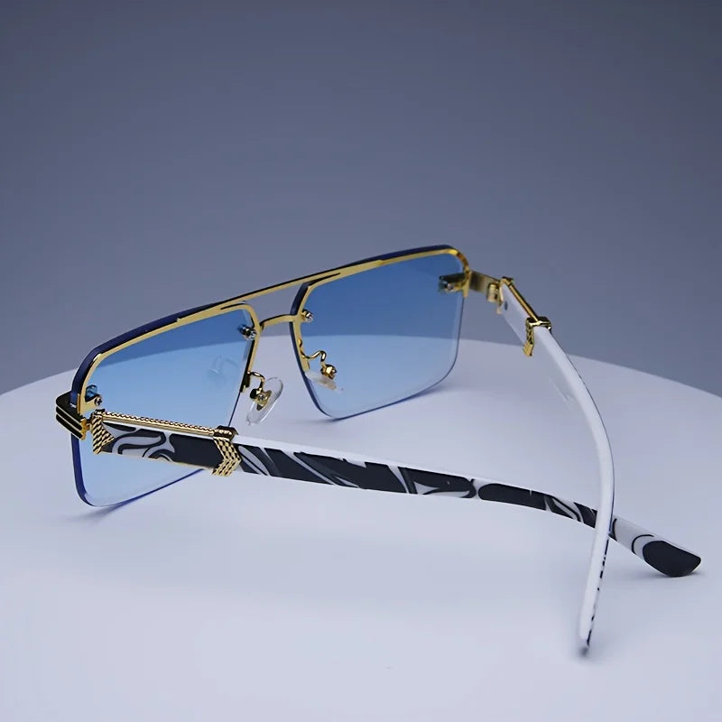 Rimless Classic Small Square Traveling Shades