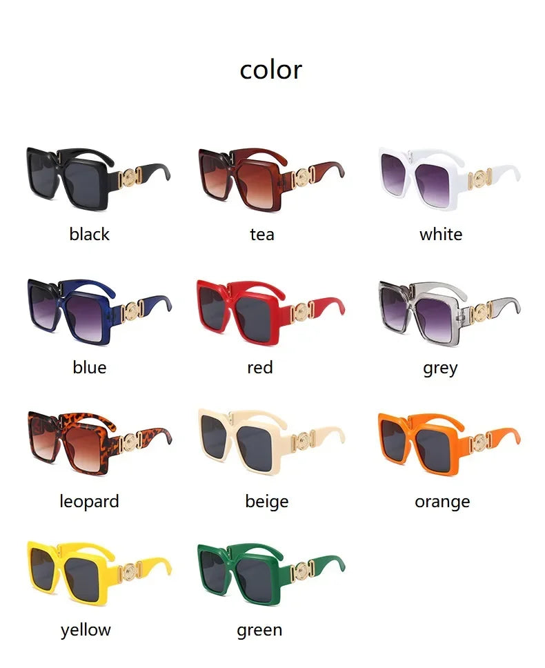 Big Square Design Luxury Vintage Eyewear