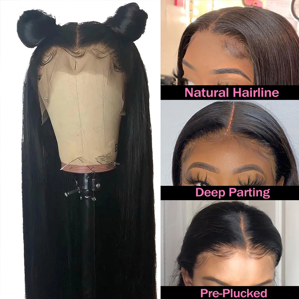13x6 Straight Lace Front Malaysian Human Hair
