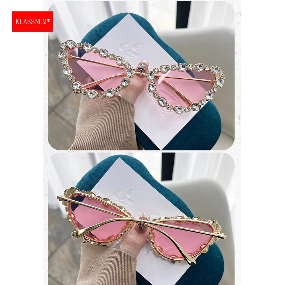 Luxury Cat-eye Rhinestone Shades
