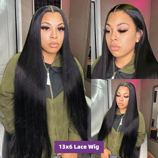 Brazilian 40 Inch| 13x6 Lace Front | Pre-plucked 13x4