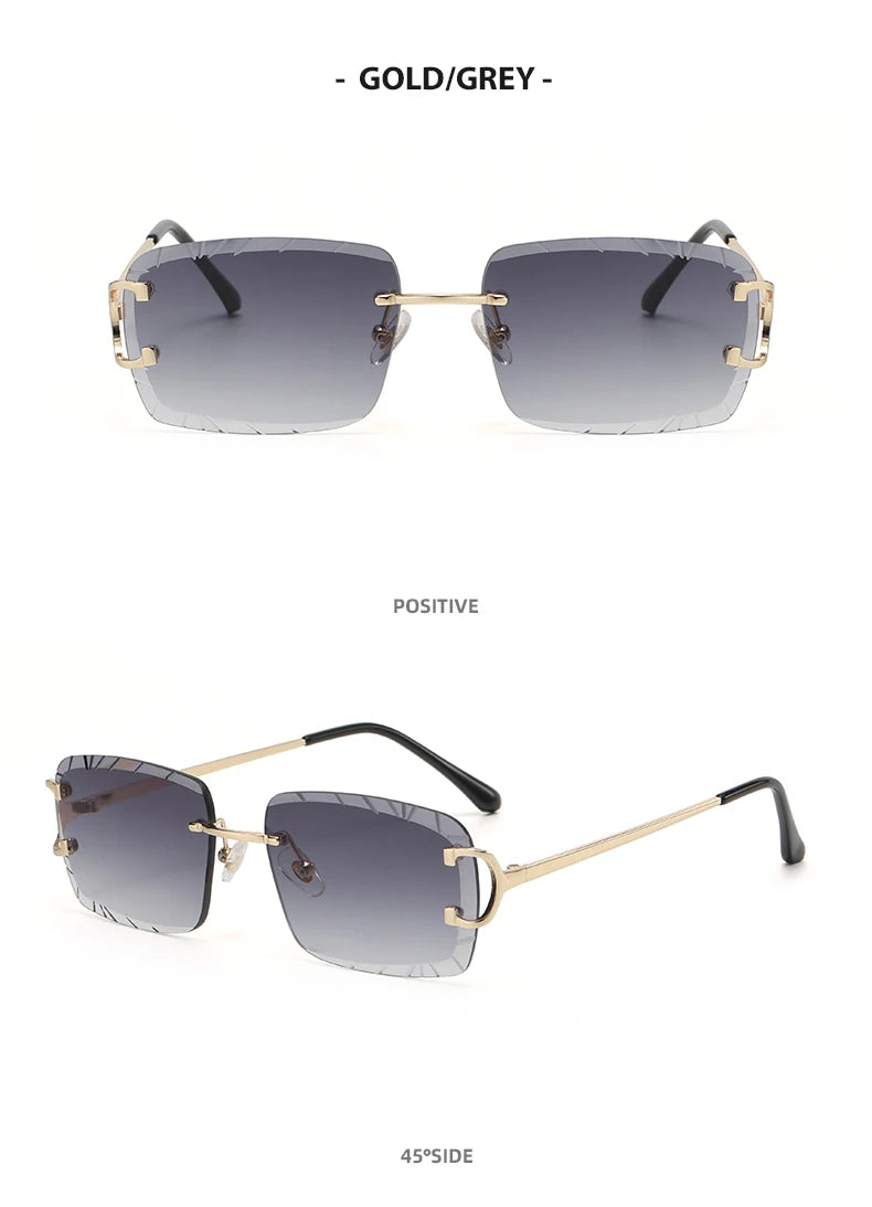 Square rimless street shot