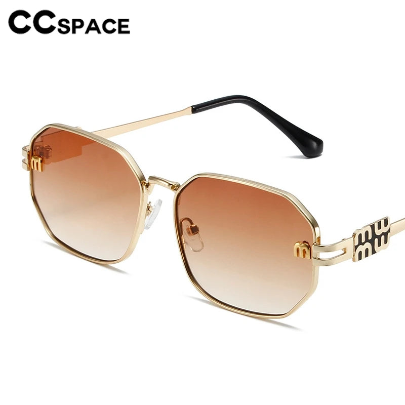 Polygon Retro Metal Punk Sun Glasses