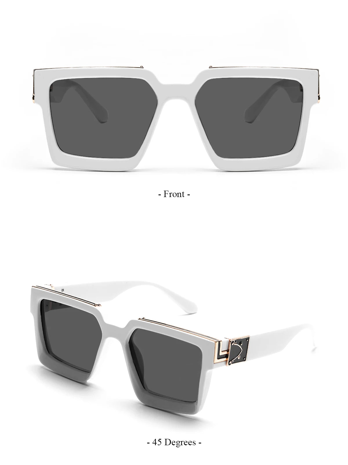 Square Millionaire Shades Luxury Sunglasses