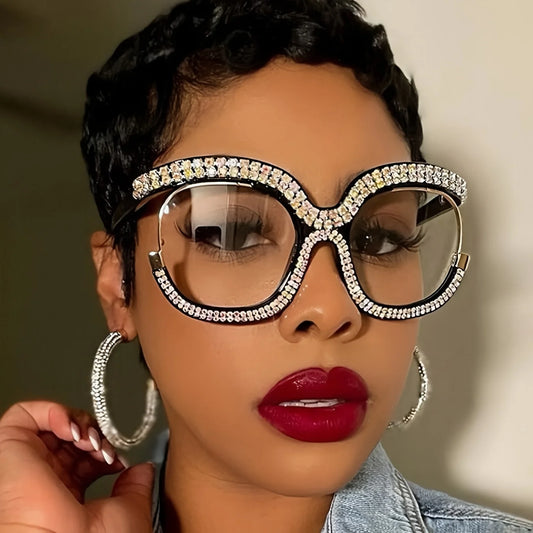 Rhinestone Oversized | Party Nightclub eyewear