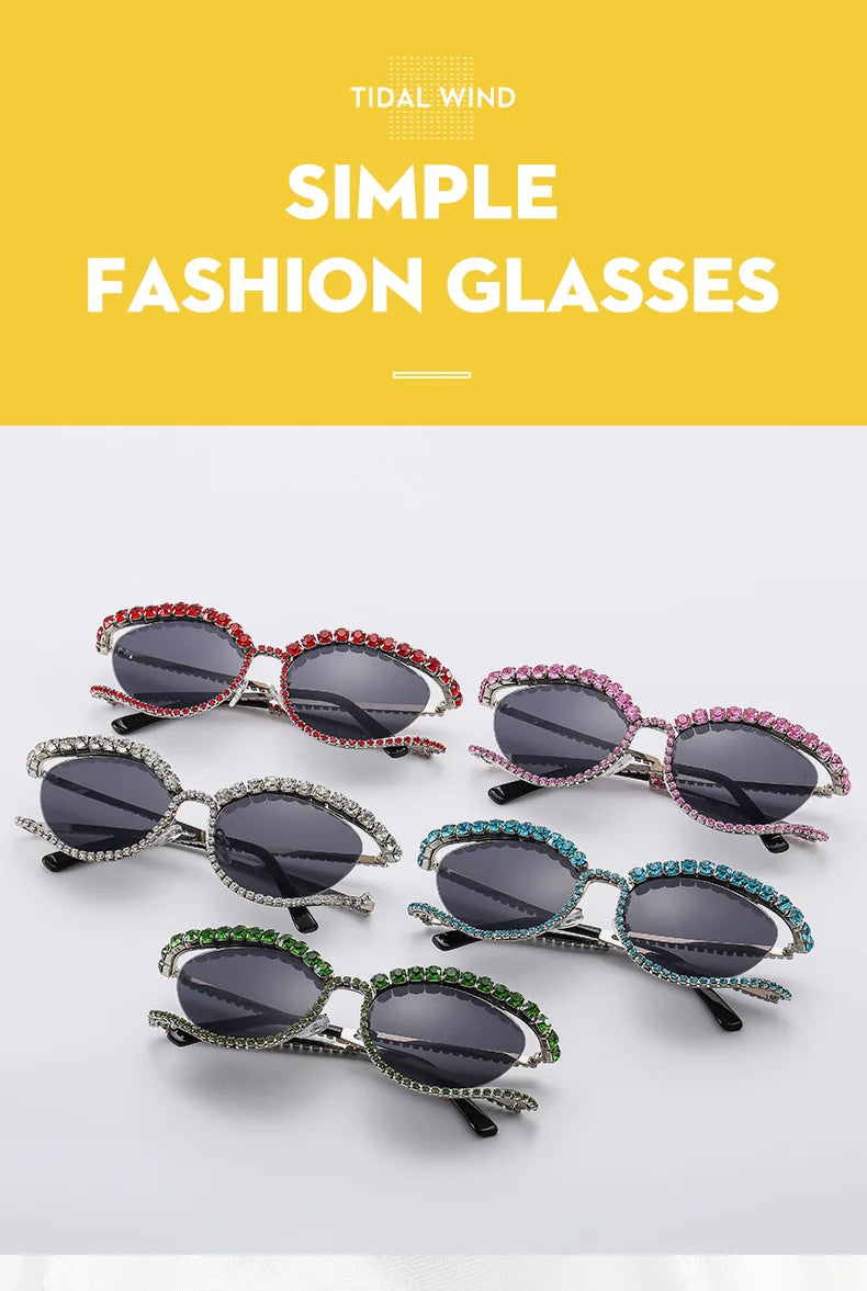 Oval Shades Trendy Luxury Eyewear