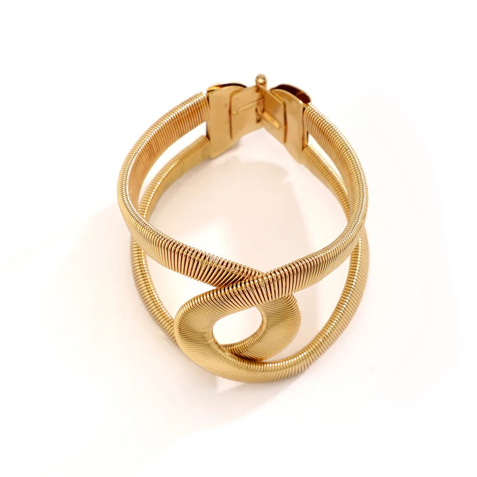 Exaggerated Twisted Arm Bracelet