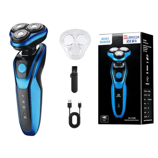 Electric multifunctional three-in-one shaver