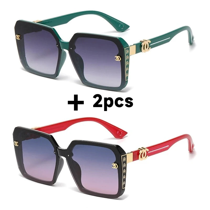 Vintage Square UV400 Sun Glasses