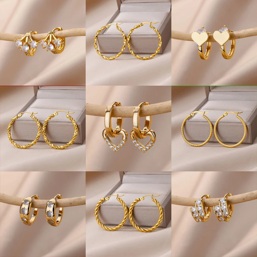 Trendy Cubic Zirconia Earrings