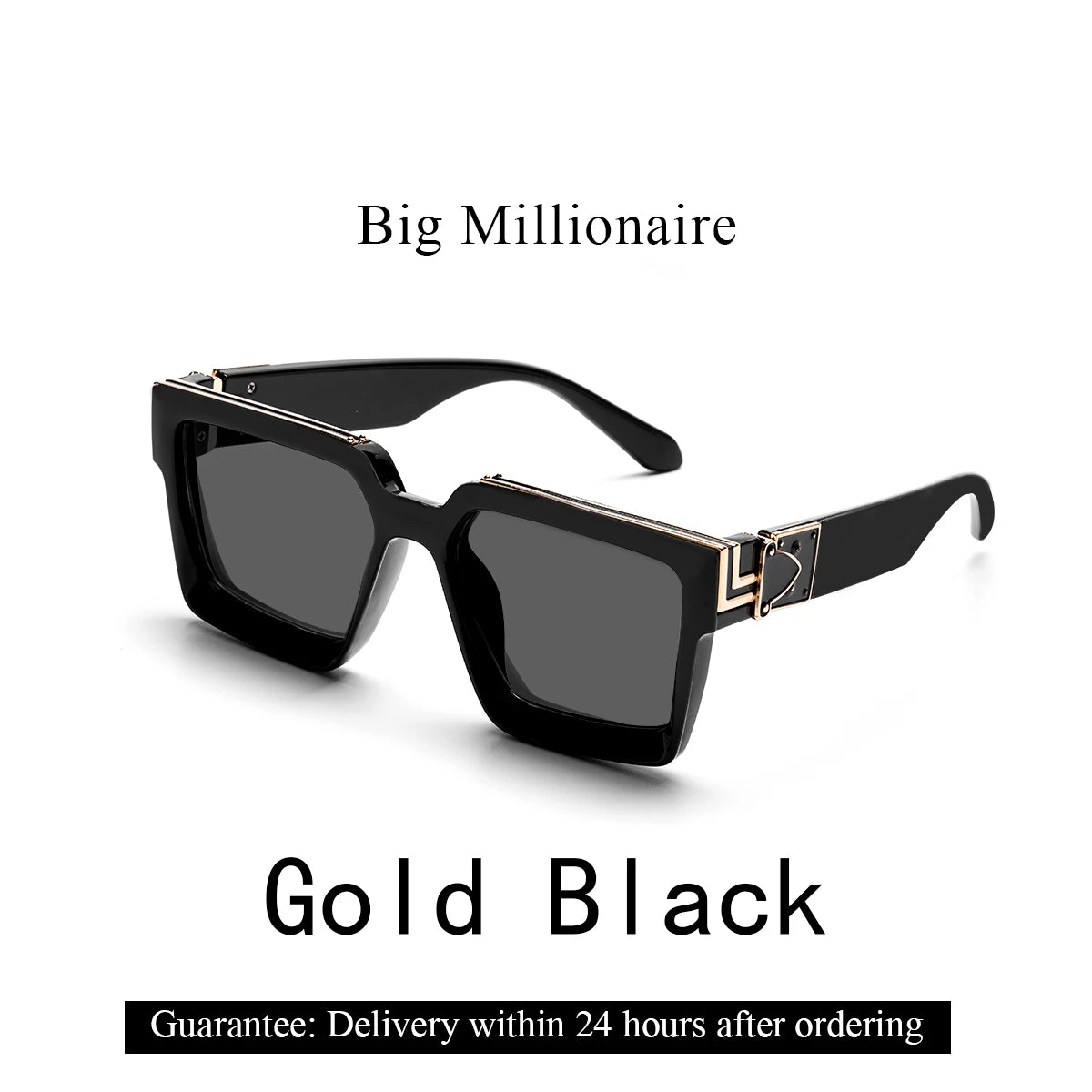 Square Millionaire Shades Luxury Sunglasses