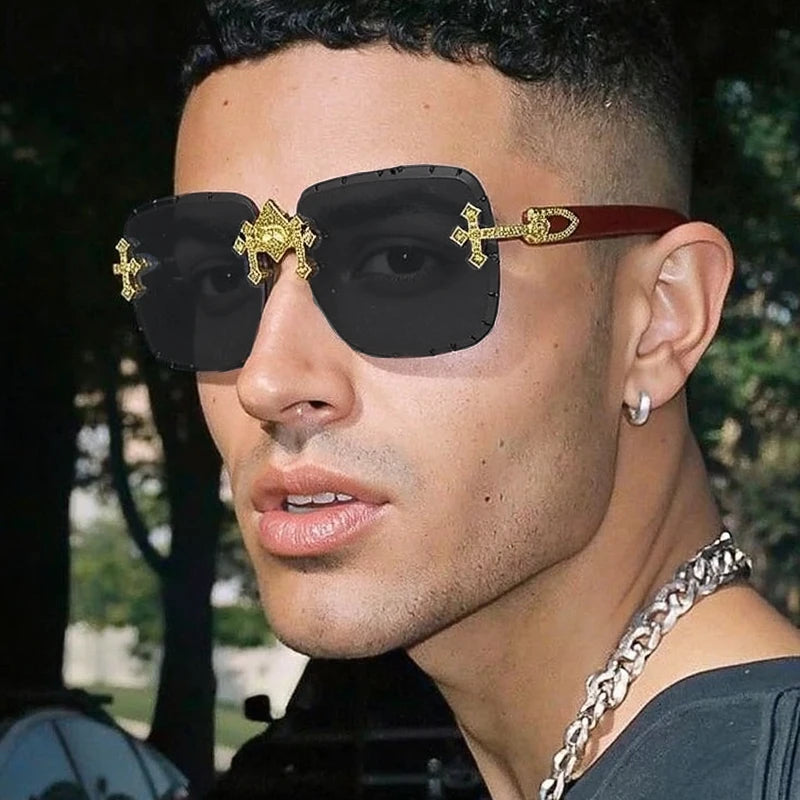 Rimless Square Luxury Shades UV400