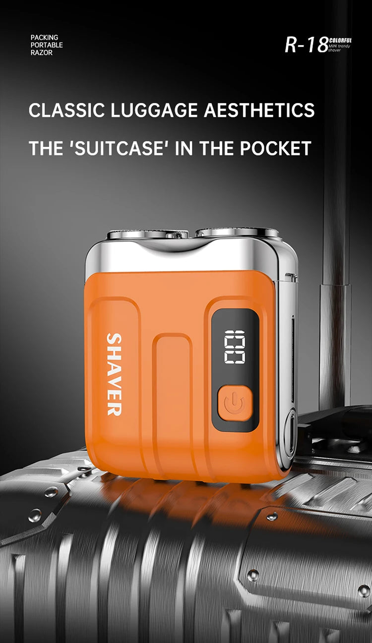 Digital Display Dual Blade Rechargeable Shaver