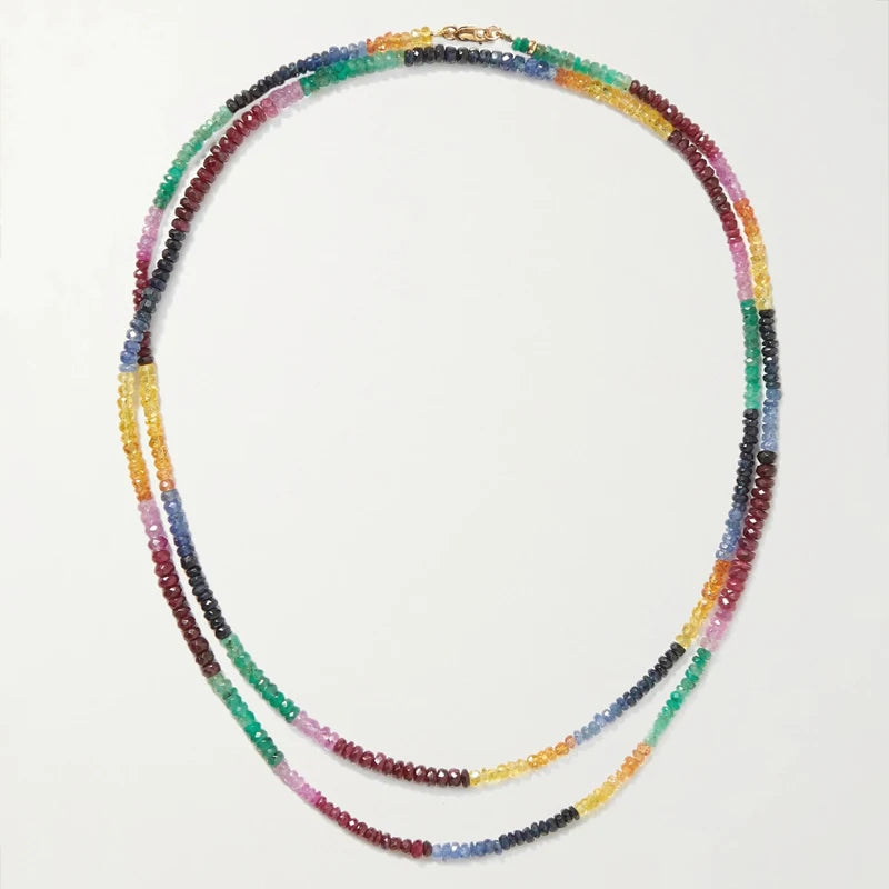 Tourmaline Natural Pearl Charm Gold-Colored Necklace