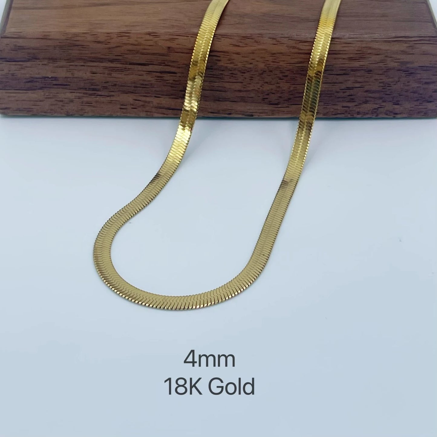 Unisex Herringbone Gold