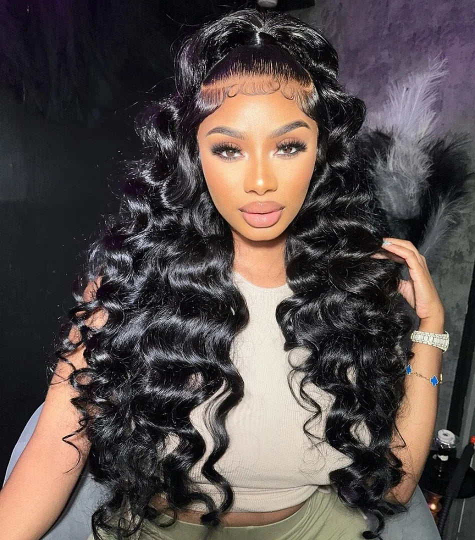 13x6 Loose Lace Front Human Hair Wigs | 250% Transparent 30, 40 Inch