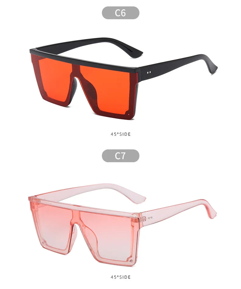 Punk Trendy Square Shade Eyewear UV400