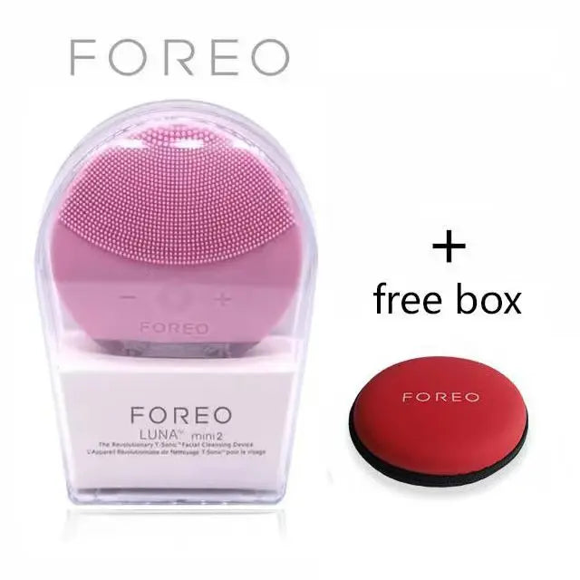 mini2 facial silicone facial cleansing brush - waterproof, level 8