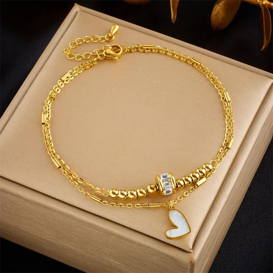 316L Stainless Steel Heart Non-fading Jewelry