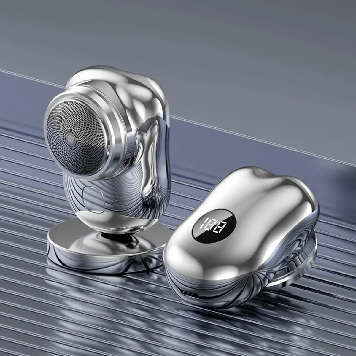 LED Power Display Mini Waterproof Electric Shaver