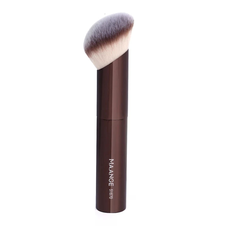 Double Head Foundation, Powder, Concealer, Blusher, Bronzer Makeup Brush- Soft Fiber