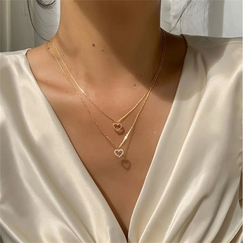 Gold Color Round Shape Crystal Pendant