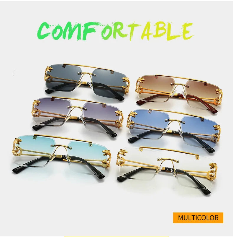 Double Bridge Gradient UV400 Sunglasses