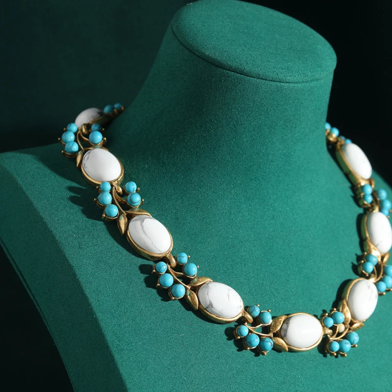 Natural Stone Turquoise Necklaces