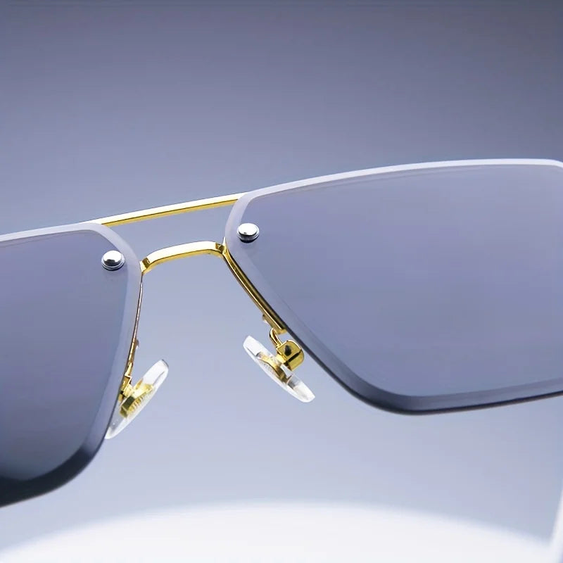 Rimless Classic Small Square Traveling Shades