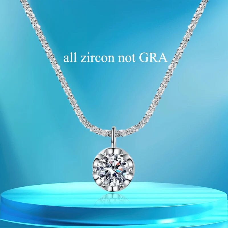 TEN CARATS s925 Sterling Silver Crown Necklace