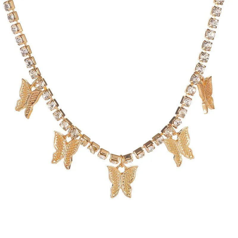 Butterfly pendant necklace