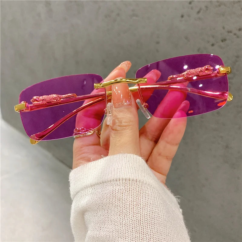 Luxury Golden Leopard Frame Sunglasses | UV400