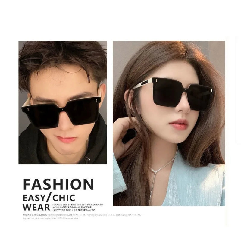 Square UV resistant high-end sunglasses