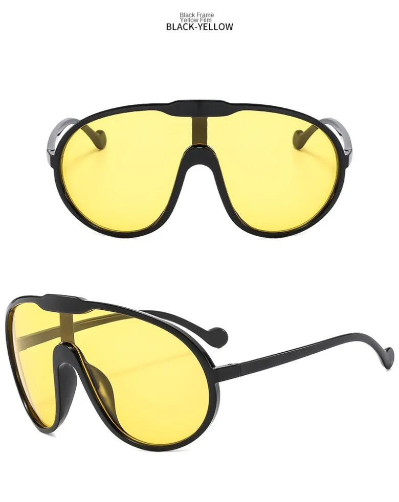Trendy Oversized Pilot Sunglasses