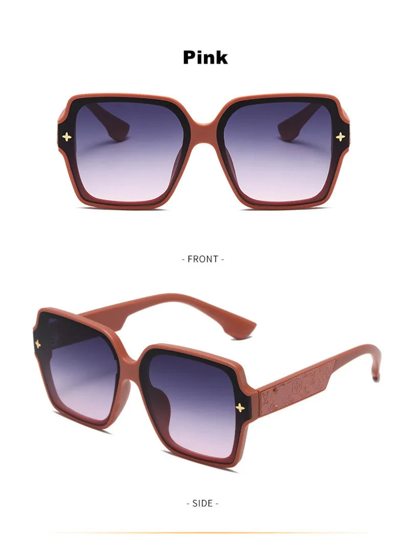 Square Luxury UV Protection  Sunglasses