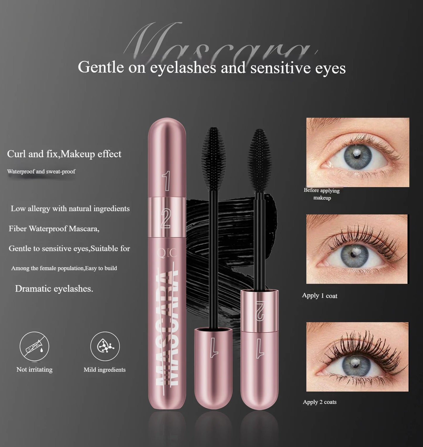 New rose gold double-effect mascara