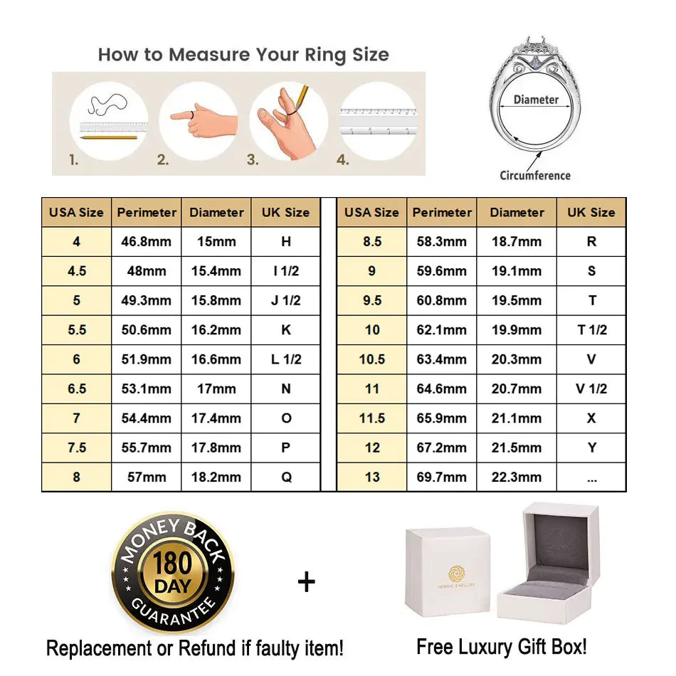 925 Sterling Silver Brilliant Round AAAAA Cubic Zircon Fine Jewelry,  Yellow / White / Gold