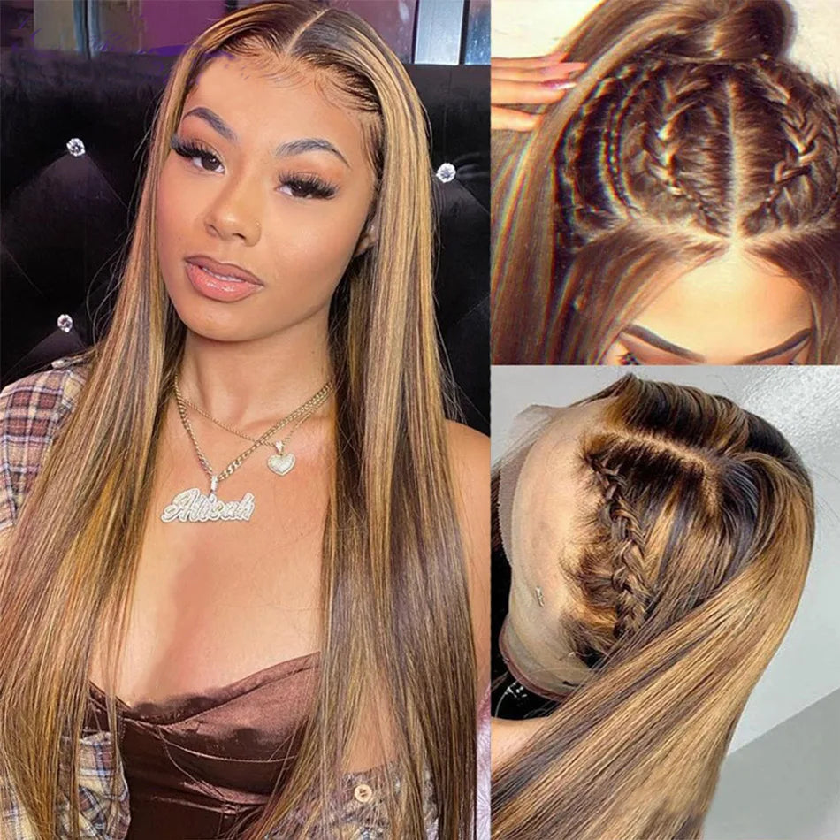 13x6 HD Lace Frontal l 13x4 Honey Blonde