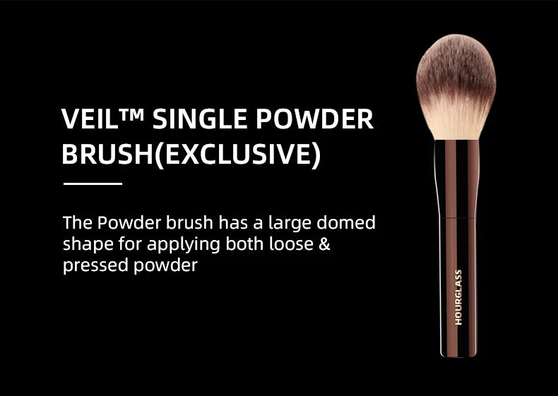 Vegan brush travel brush set includes 7 brushes for the eye and face with a bag gift box packaging
